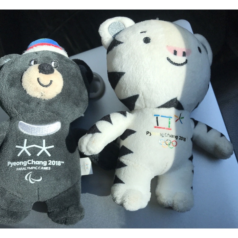 PyeongChang 2018 Korea Winter Olympic Mascots Soohorang Bag Charm Plush‎ Dolls